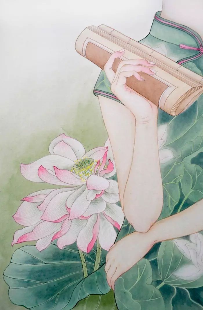 古風(fēng)詩意手繪插畫：一場風(fēng)花雪月任飄搖美！