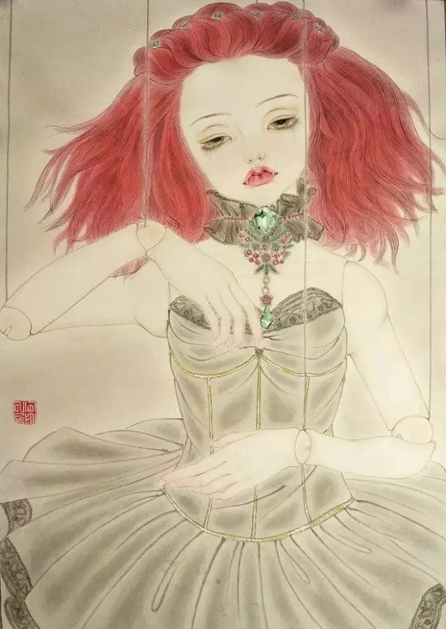 古風(fēng)詩意手繪插畫：一場風(fēng)花雪月任飄搖美！