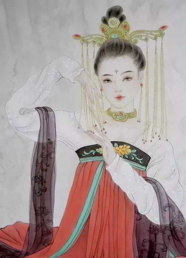 古風詩意手繪插畫：一場風花雪月任飄搖美！