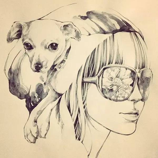 50幅人物速寫手繪插畫：感受時(shí)尚奇妙意境