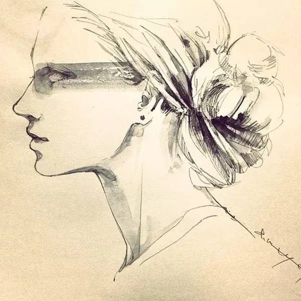 50幅人物速寫手繪插畫：感受時尚奇妙意境