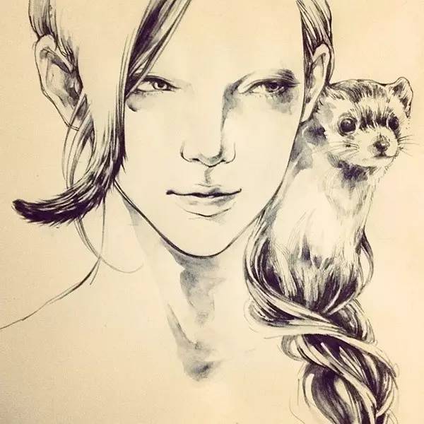 50幅人物速寫手繪插畫：感受時尚奇妙意境