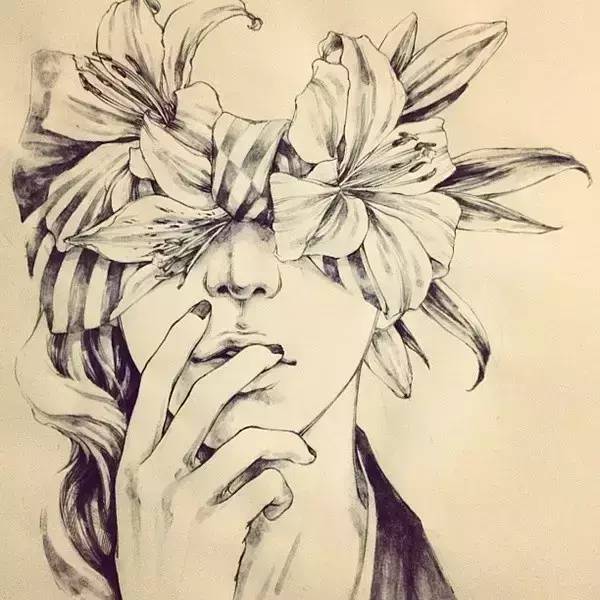 50幅人物速寫手繪插畫：感受時尚奇妙意境