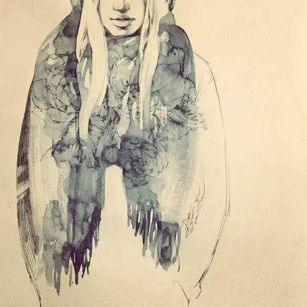 50幅人物速寫手繪插畫：感受時尚奇妙意境