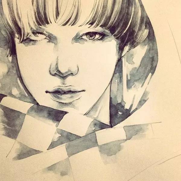 50幅人物速寫(xiě)手繪插畫(huà)：感受時(shí)尚奇妙意境