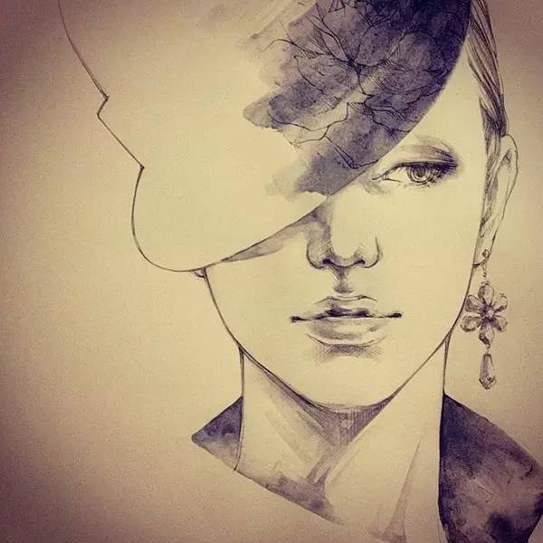 50幅人物速寫(xiě)手繪插畫(huà)：感受時(shí)尚奇妙意境