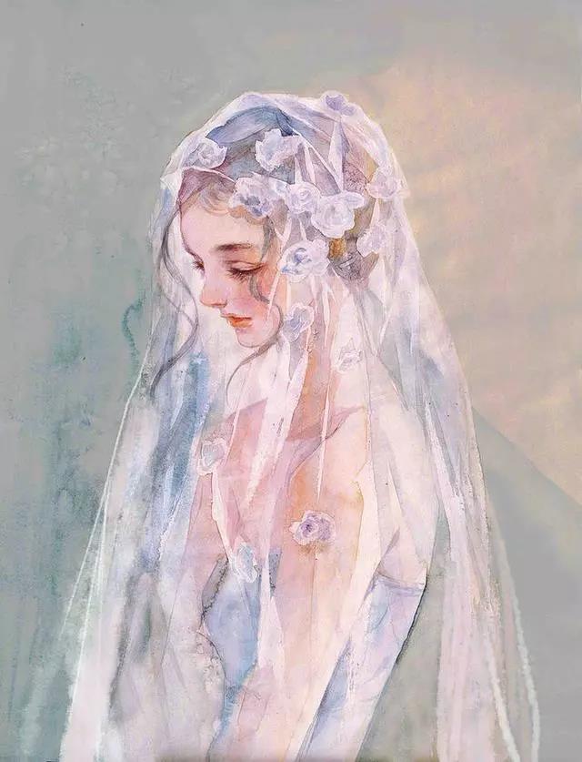 小清新少女心插畫欣賞：優(yōu)雅浪漫的少女插畫