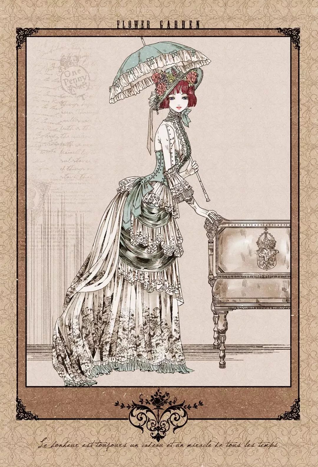 好美的水彩插畫，夢幻奇妙的插畫設計