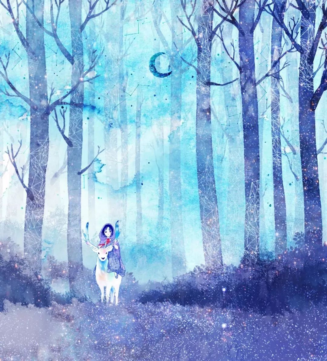 好美的水彩插畫(huà)，夢(mèng)幻奇妙的插畫(huà)設(shè)計(jì)