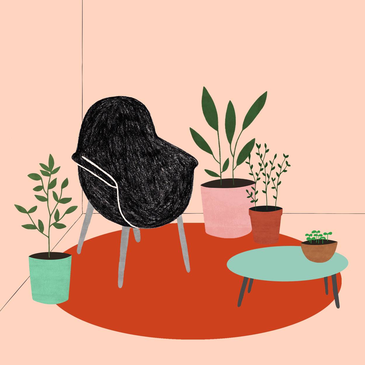 簡(jiǎn)約小插畫，簡(jiǎn)單小日子