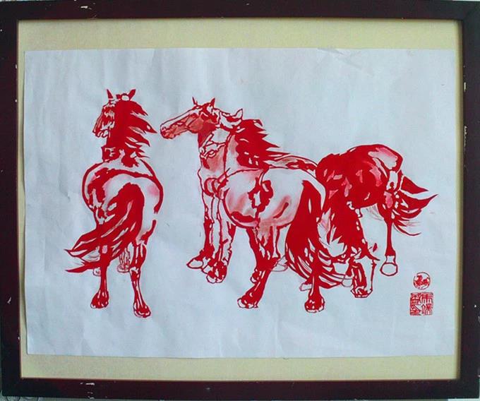 剪紙圖案：剪紙收藏簿----名家畫動(dòng)物