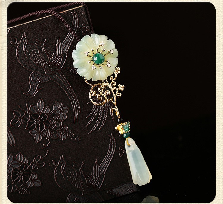 岫玉吊墜掛件，簡約氣質(zhì)項鏈首飾