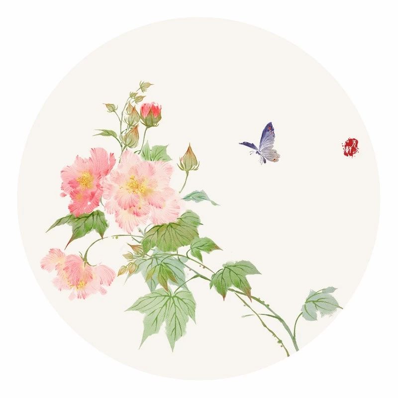 清新古風(fēng)花卉插畫，清雅如詩的插畫圖片