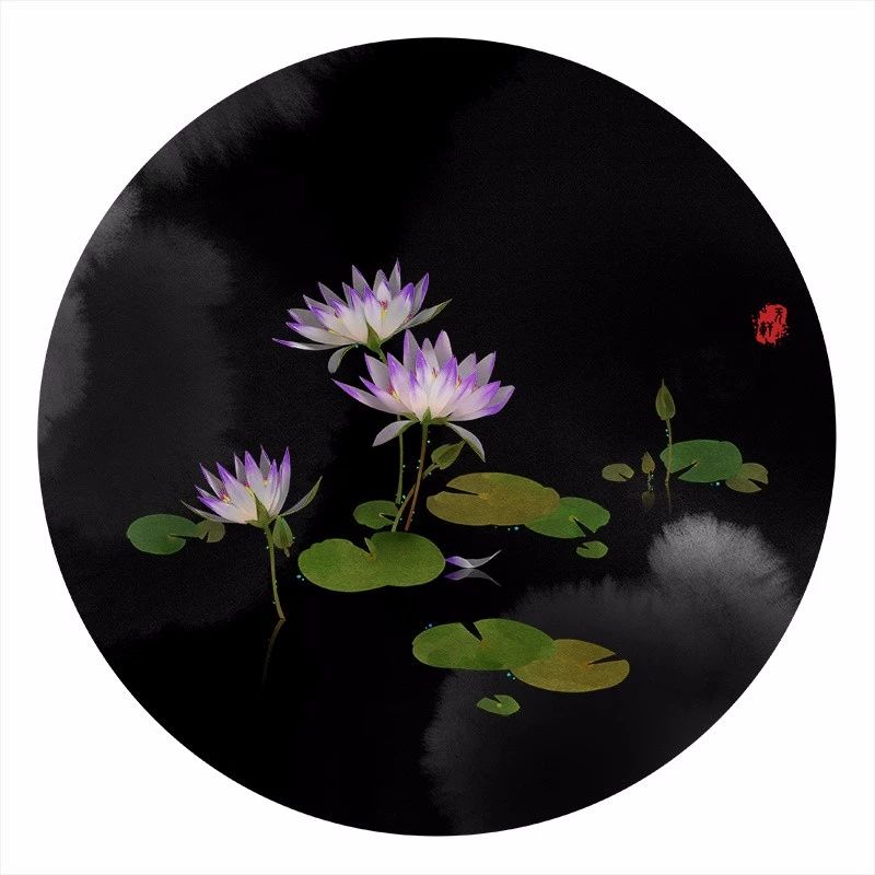 清新古風(fēng)花卉插畫，清雅如詩的插畫圖片