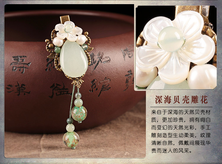 古典簡約小清新發(fā)夾，優(yōu)雅水滴復(fù)古發(fā)飾頭飾