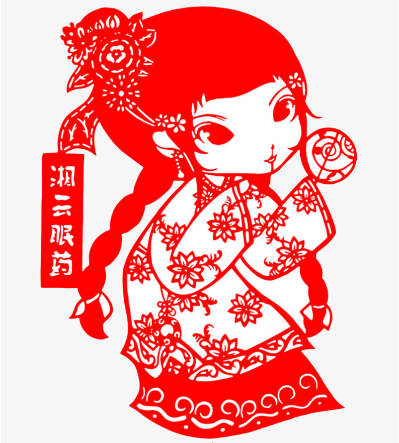 九款紅樓夢(mèng)人物Q版剪紙：別有風(fēng)味的紅樓風(fēng)情