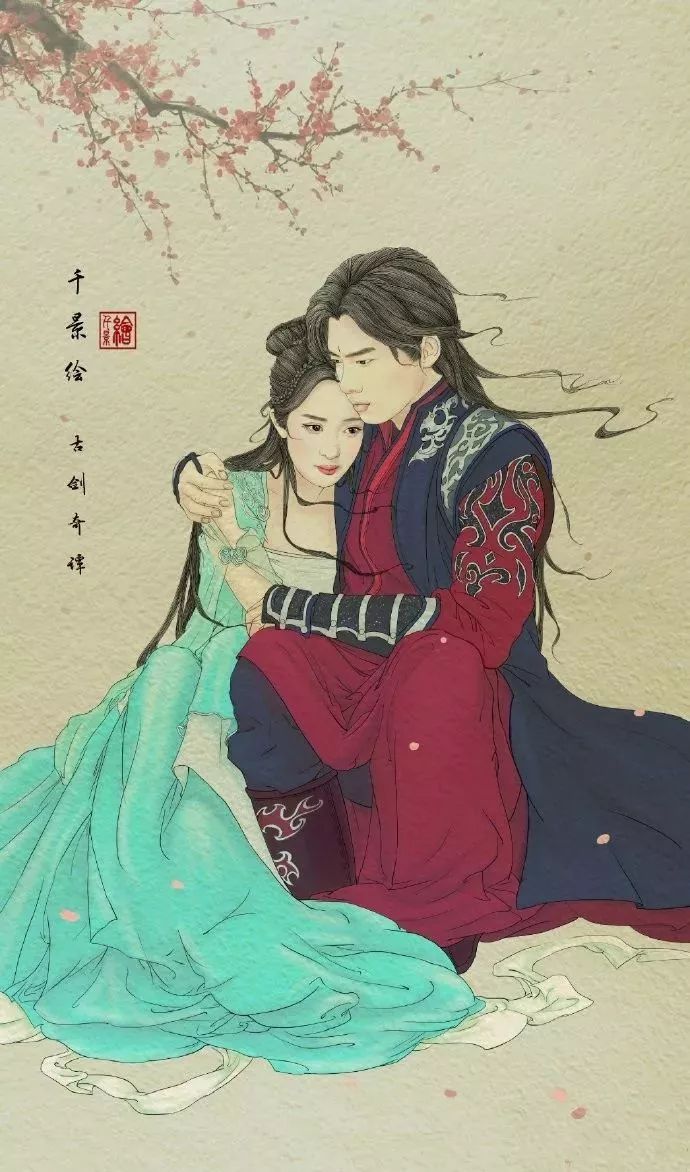 驚艷手繪插畫(huà)：古風(fēng)線(xiàn)條畫(huà)出女子極致的美