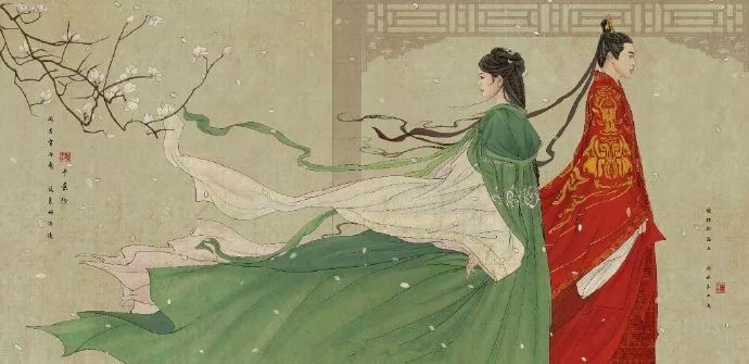 驚艷手繪插畫(huà)：古風(fēng)線(xiàn)條畫(huà)出女子極致的美