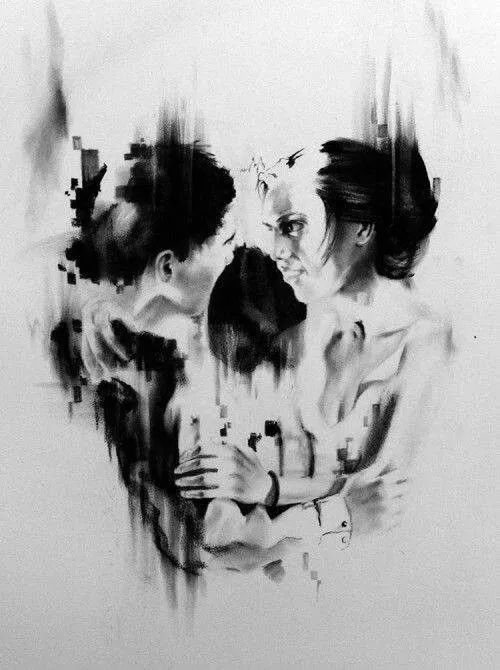 一組手繪骷髏頭插畫，猶如帶刺的玫瑰！