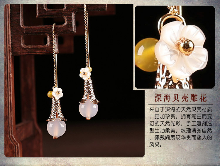 雅露氣質(zhì)耳環(huán)，小清新耳線氣質(zhì)首飾