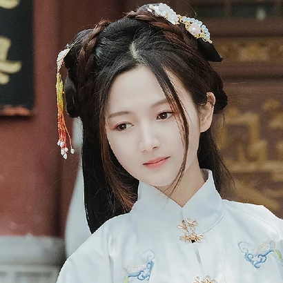 甜美可愛帶傘團(tuán)扇女生頭像，唯美古風(fēng)真人頭像