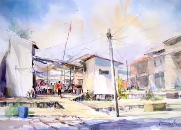 干凈細膩的水彩手繪插畫：彭釗水彩畫作品