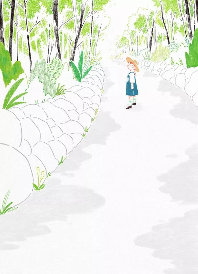 一組小清新彩鉛插畫，唯美的色彩世界!