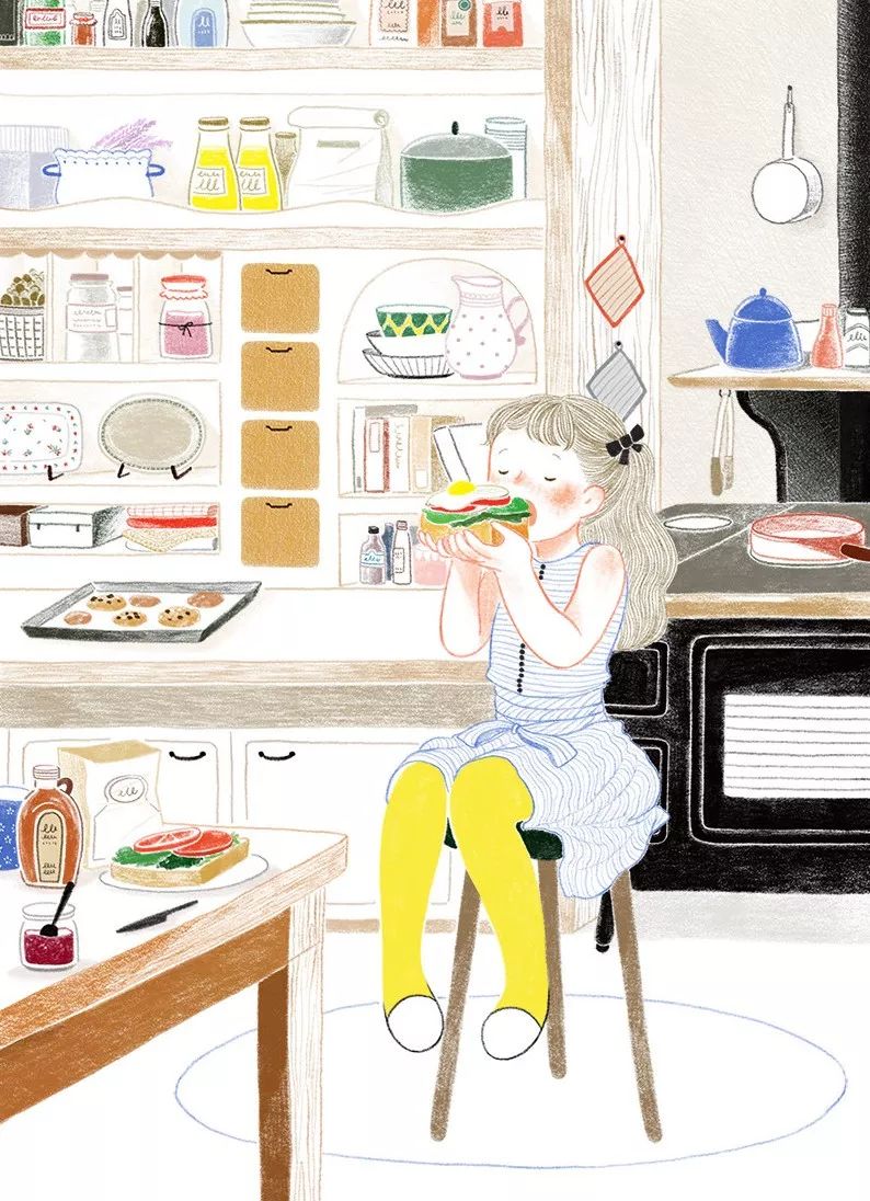 一組小清新彩鉛插畫，唯美的色彩世界!