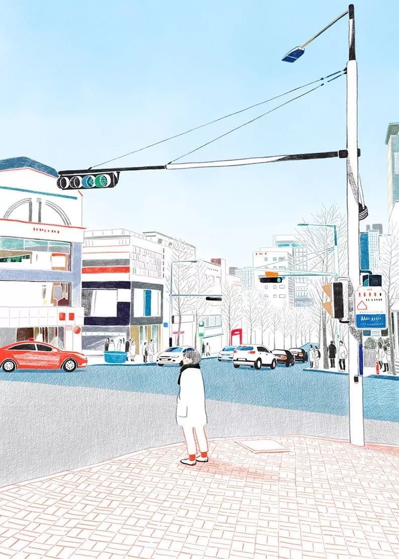 一組小清新彩鉛插畫，唯美的色彩世界!