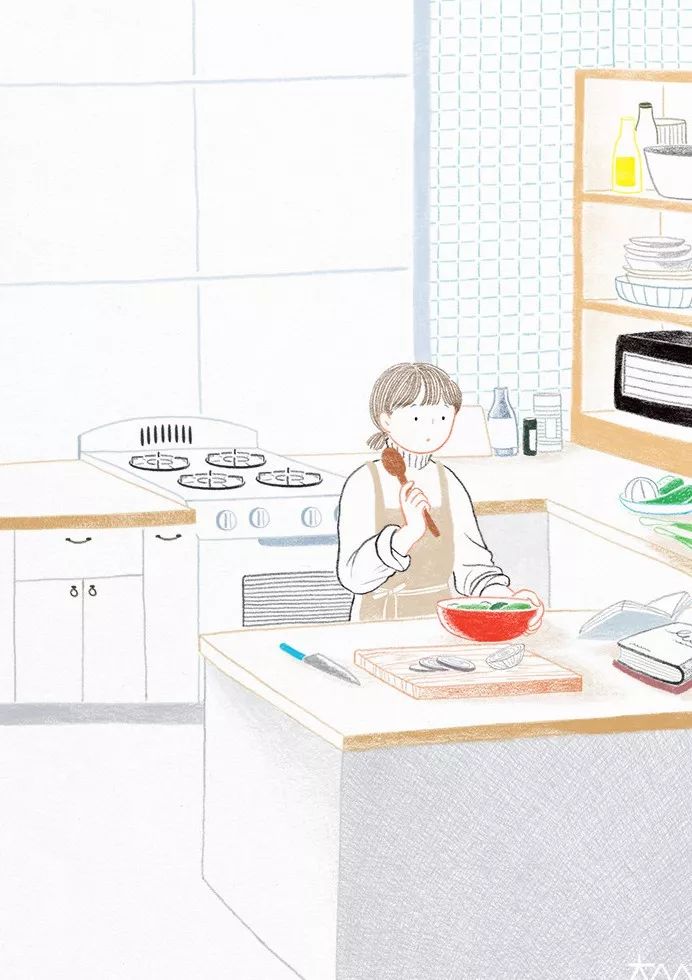 一組小清新彩鉛插畫，唯美的色彩世界!