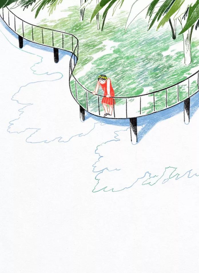 一組小清新彩鉛插畫，唯美的色彩世界!