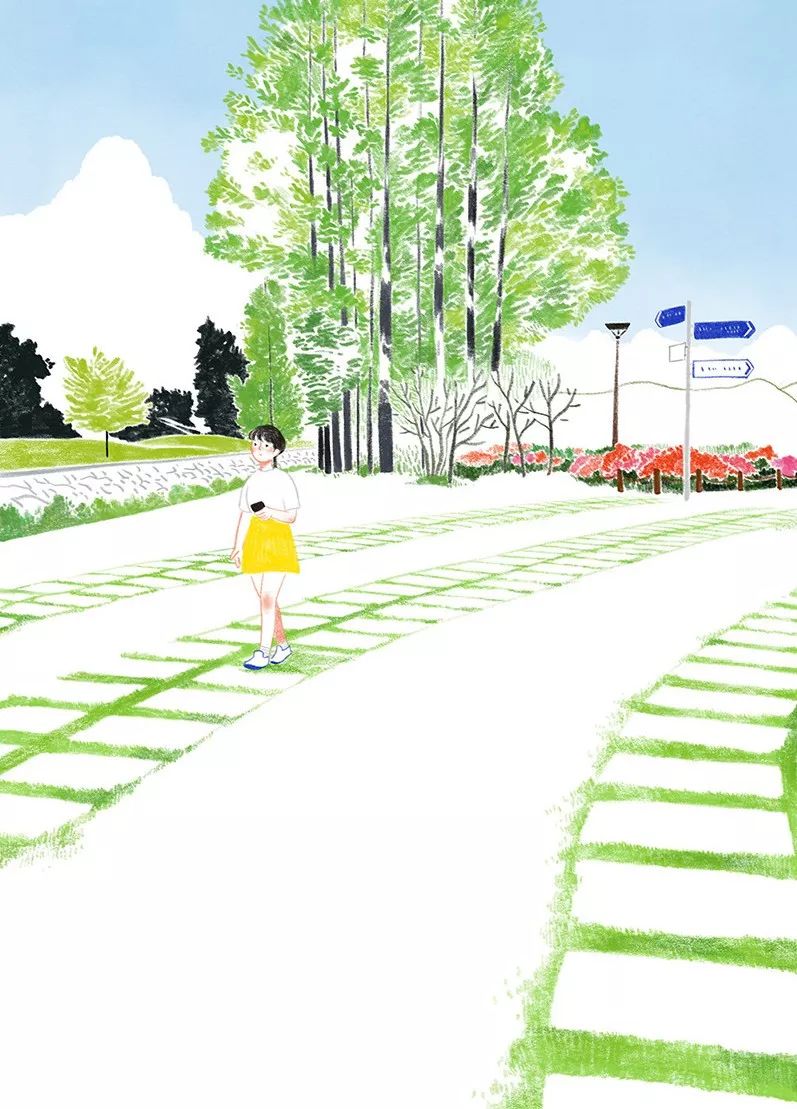 一組小清新彩鉛插畫，唯美的色彩世界!