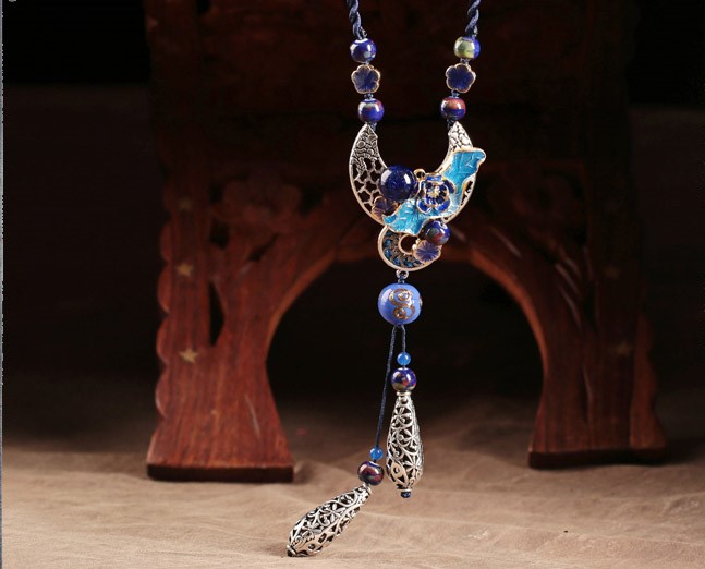 云水步生蓮項鏈，清雅脫俗首飾