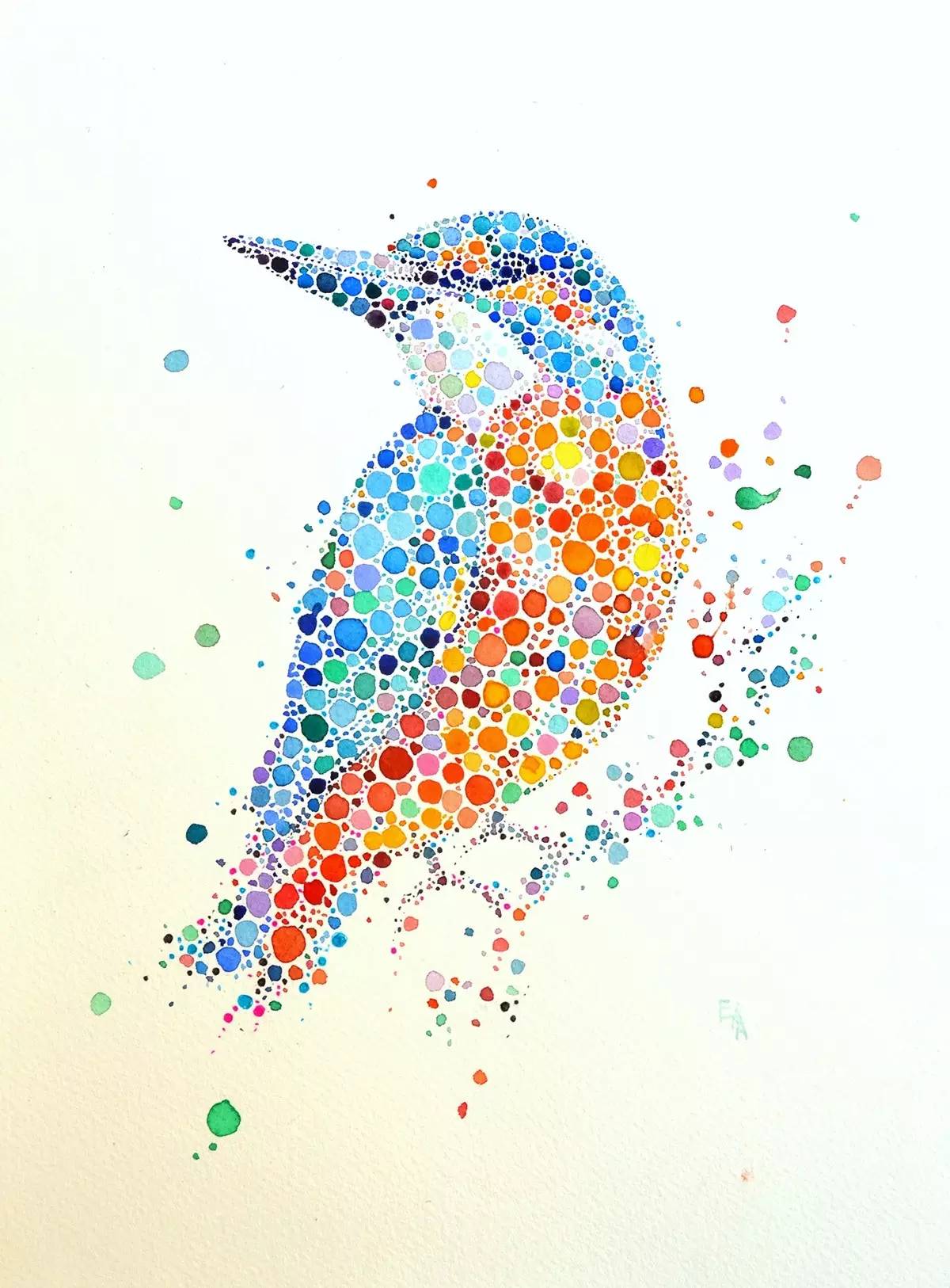 一組有趣的水彩作品：色彩斑斕的插畫世界