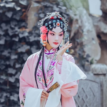 一組京劇戲曲花旦頭像，唯美古風(fēng)真人頭像