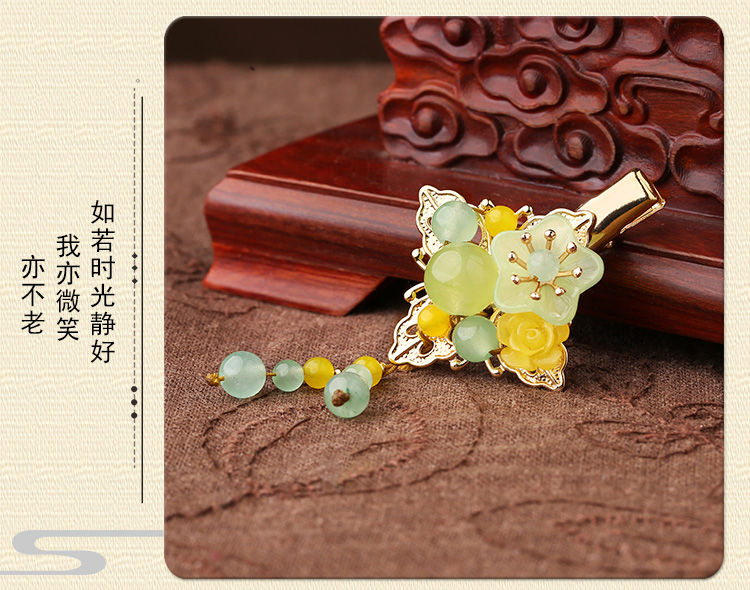 小清新復(fù)古頭飾，淑女氣質(zhì)發(fā)夾頭飾