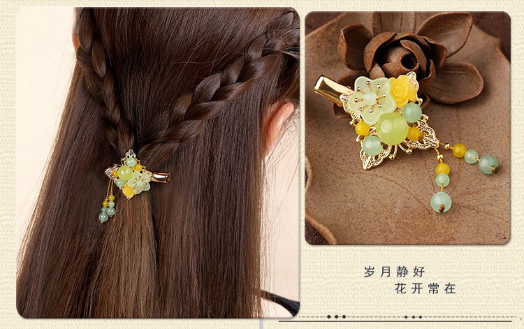 小清新復(fù)古頭飾，淑女氣質(zhì)發(fā)夾頭飾