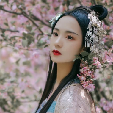 花香滿溢女生頭像，唯美古風(fēng)真人頭像