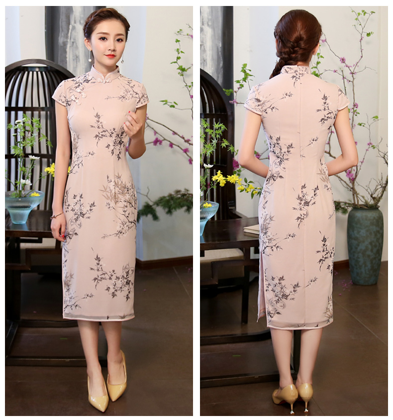 溫婉柔情的粉色旗袍，跨越時代的美!