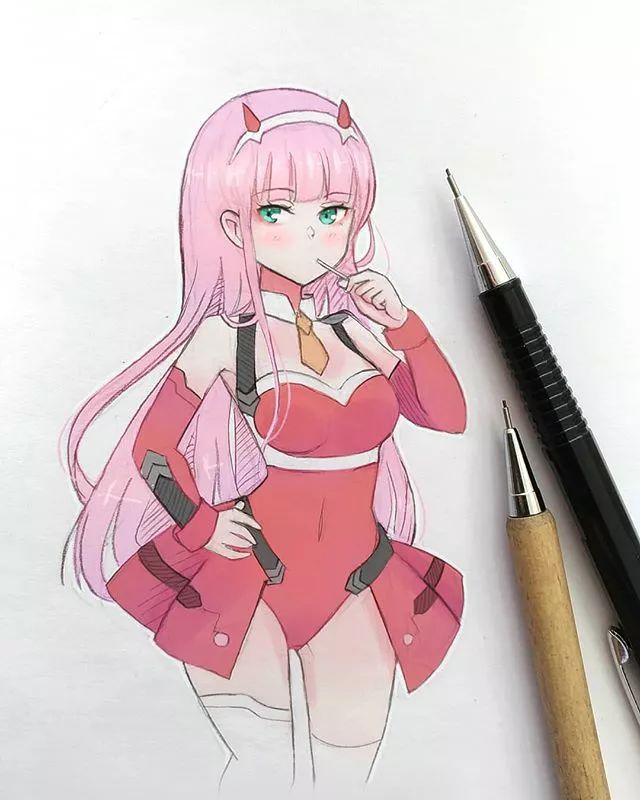 清新可愛美少女插畫，萌化你的心！