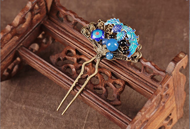 夜鸞芳幽發(fā)簪，一抹浪漫的藍!