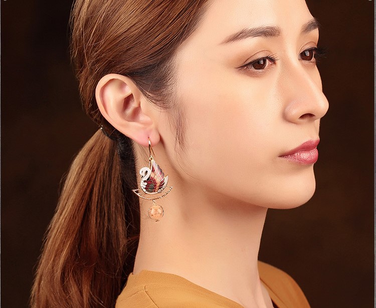 靜緣鴛鴦耳環(huán)，古典美好寓意首飾