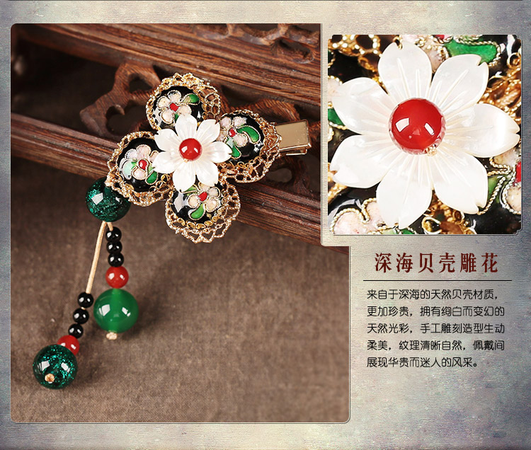 翠華春發(fā)夾，華麗典雅頭飾