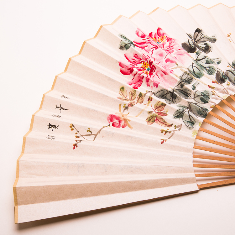 古典檀香折扇：水墨畫(huà)扇子