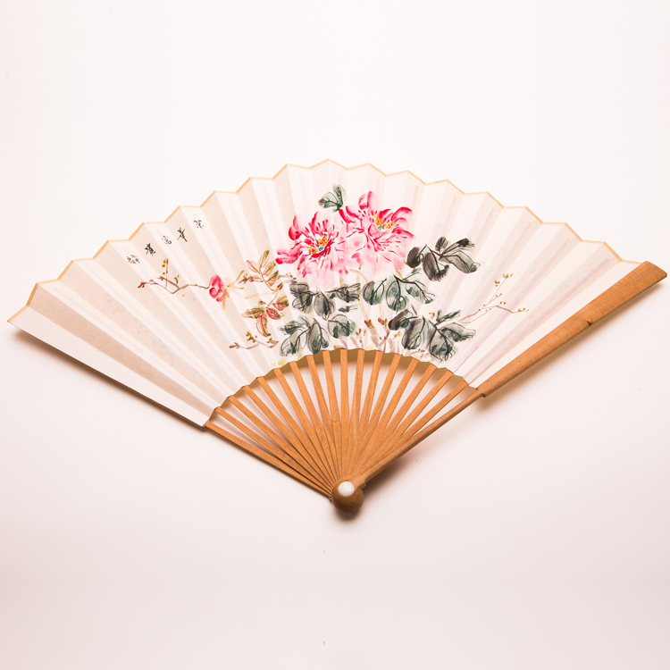 古典檀香折扇：水墨畫(huà)扇子