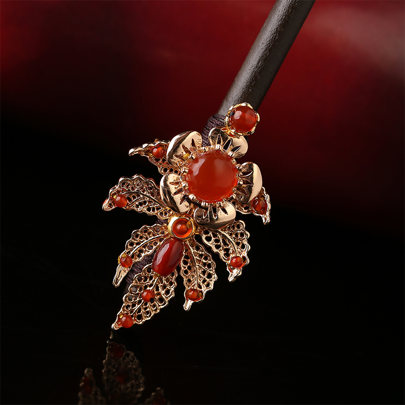 耀眼金色發(fā)簪，古風氣質(zhì)頭飾