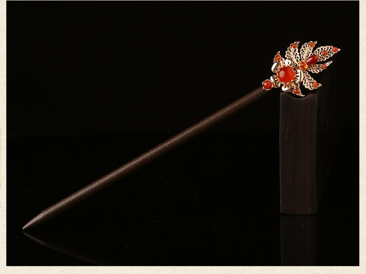 耀眼金色發(fā)簪，古風氣質(zhì)頭飾