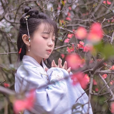 可愛(ài)漢服女生頭像，唯美古風(fēng)真人頭像