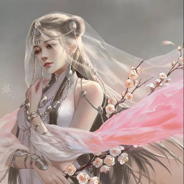 古風(fēng)女子頭像，一顰一笑盡動(dòng)人