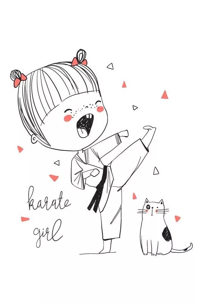 一組清新萌系簡筆插畫：萌動你的心靈！